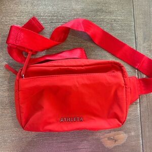 Athleta Bold Red Crossbody Bag